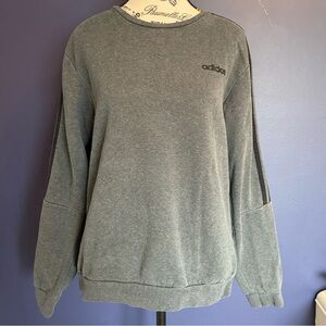 Adidas Heather Gray Crewneck Sweatshirt
